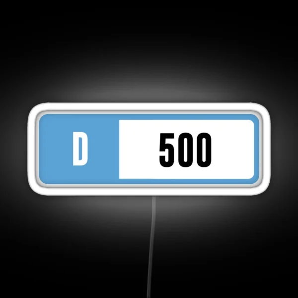 D 500 Forza Performance Index RGB Neon Sign