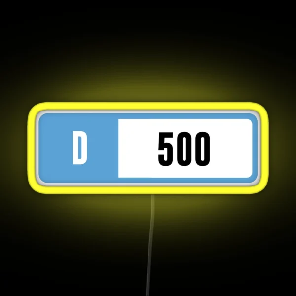 D 500 Forza Performance Index RGB Neon Sign