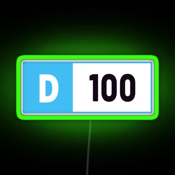 D100 Forza Performance Index RGB Neon Sign