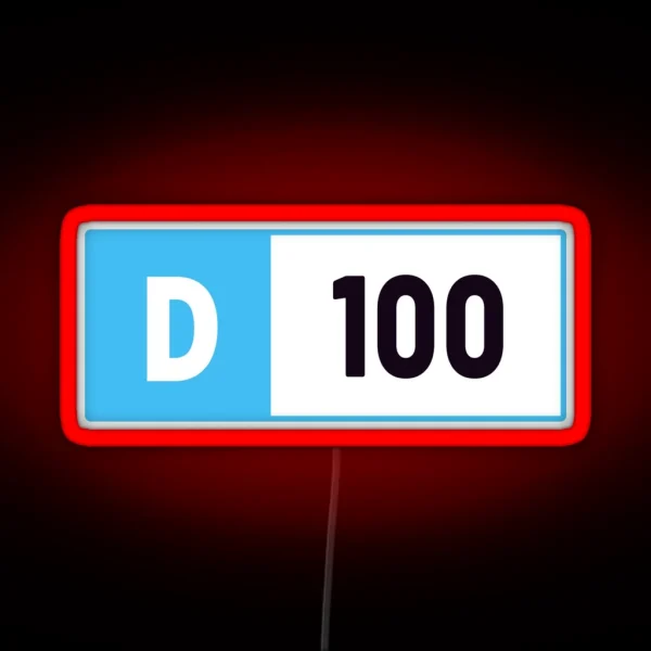 D100 Forza Performance Index RGB Neon Sign