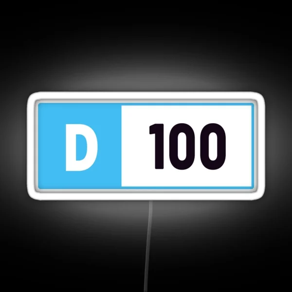 D100 Forza Performance Index RGB Neon Sign