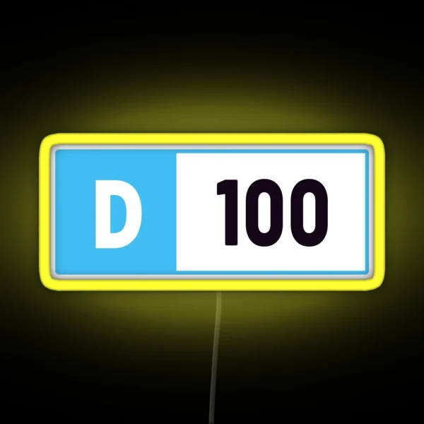 D100 Forza Performance Index RGB Neon Sign