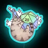 D20 Merlin Cat RGB Neon Sign - Image 3