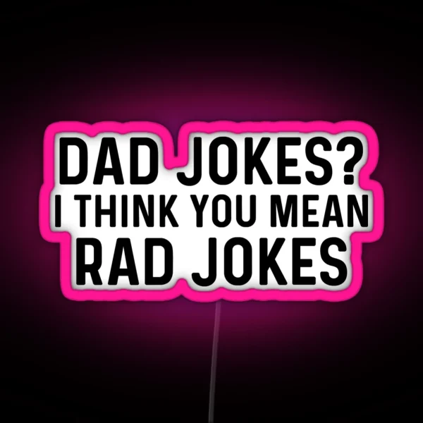 Dad Jokes RGB Neon Sign