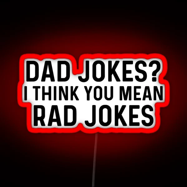 Dad Jokes RGB Neon Sign