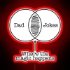Dad Jokes Venn Diagram Funny Father S Day RGB Neon Sign - Image 2