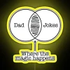 Dad Jokes Venn Diagram Funny Father S Day RGB Neon Sign - Image 5