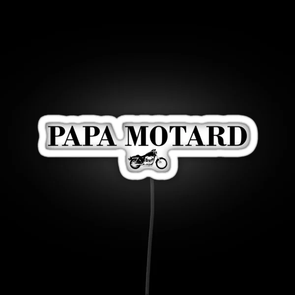 Daddy Biker Father Motorcycle RGB Neon Sign