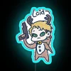 Daddy Loid In Santa Costume In Kids Drawing Chibi Led RGB Neon Sign - Image 3
