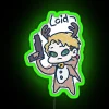 Daddy Loid In Santa Costume In Kids Drawing Chibi Led RGB Neon Sign - Image 4