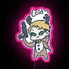 Daddy Loid In Santa Costume In Kids Drawing Chibi Led RGB Neon Sign - Image 6
