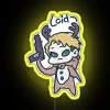 Daddy Loid In Santa Costume In Kids Drawing Chibi Led RGB Neon Sign - Image 5