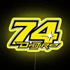 Daijiro Kato Number 74 RGB Neon Sign
