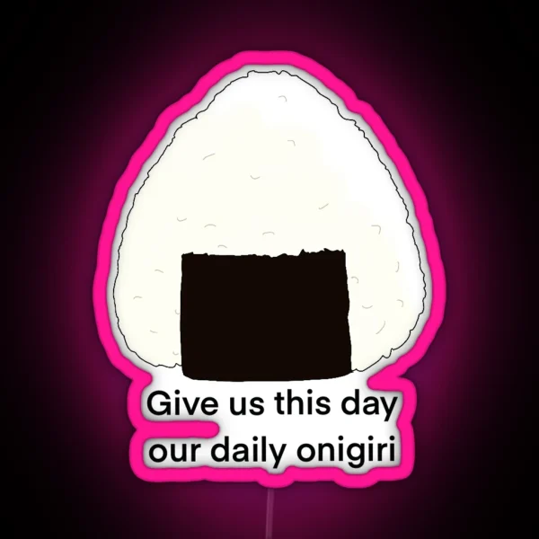 Daily Onigiri RGB Neon Sign