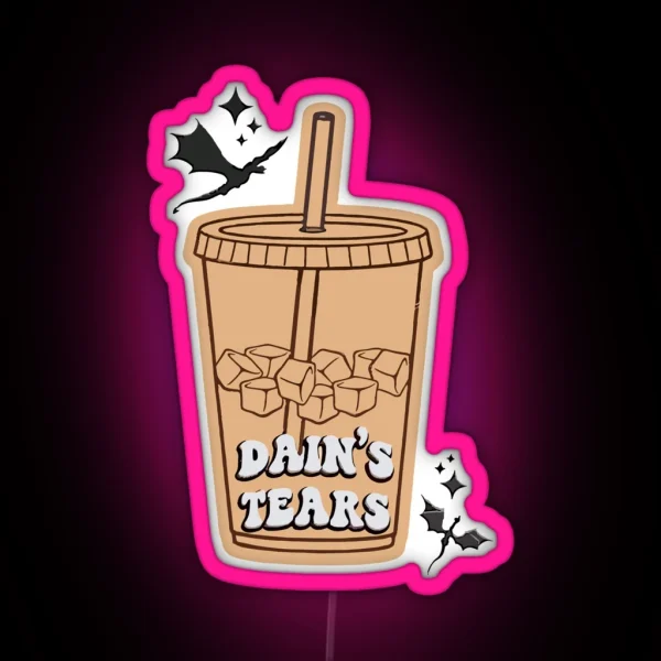 Dains Tears Fourth Wing RGB Neon Sign