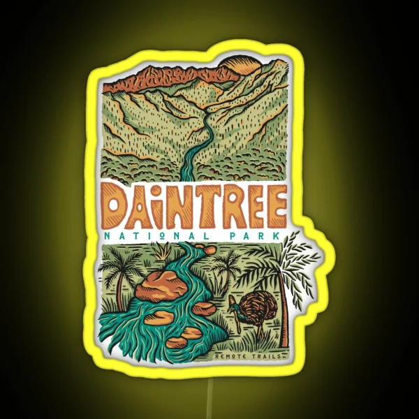 Daintree National Park Australia RGB Neon Sign