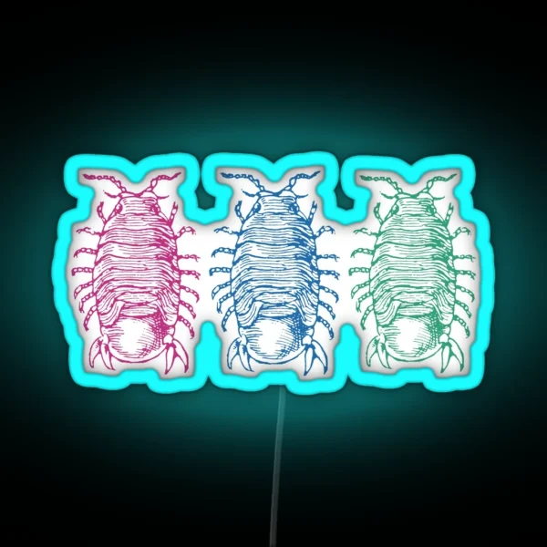 Dairy Cow Isopods RGB Neon Sign
