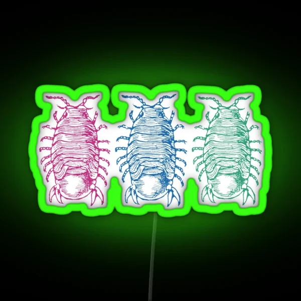 Dairy Cow Isopods RGB Neon Sign