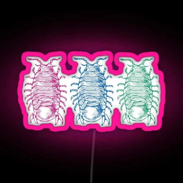 Dairy Cow Isopods RGB Neon Sign
