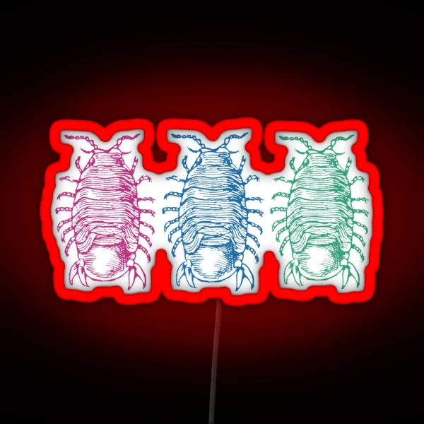 Dairy Cow Isopods RGB Neon Sign