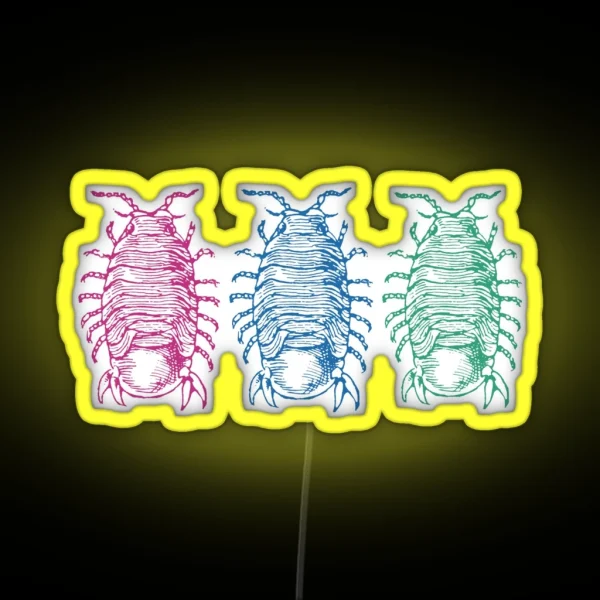 Dairy Cow Isopods RGB Neon Sign