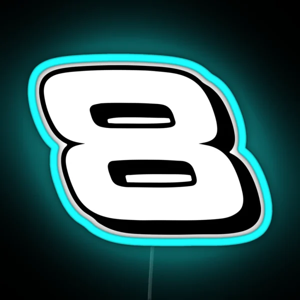 Dale Earnhardt Jr 8 RGB Neon Sign