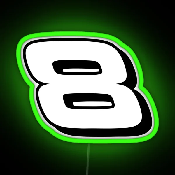 Dale Earnhardt Jr 8 RGB Neon Sign