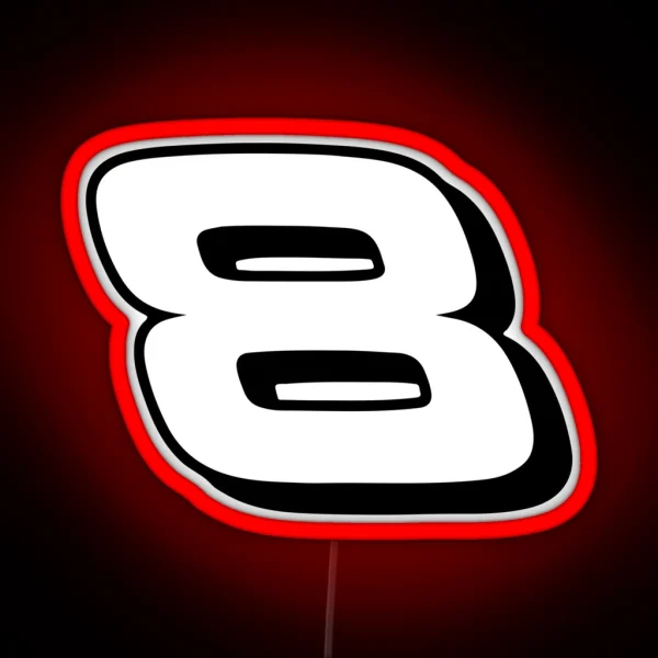 Dale Earnhardt Jr 8 RGB Neon Sign
