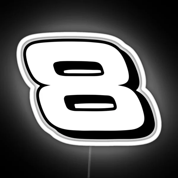 Dale Earnhardt Jr 8 RGB Neon Sign