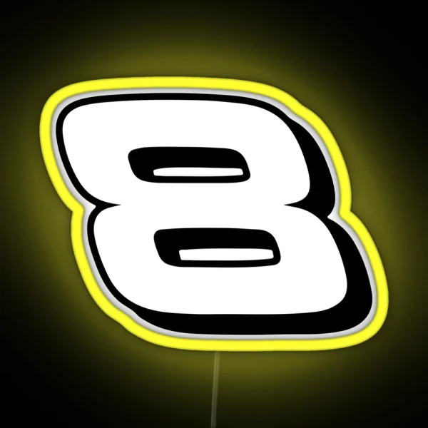 Dale Earnhardt Jr 8 RGB Neon Sign
