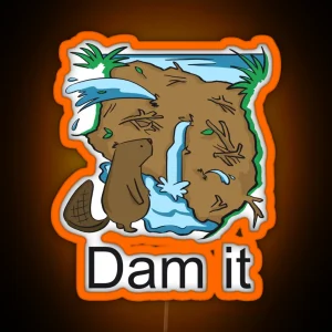 Dam It RGB Neon Sign