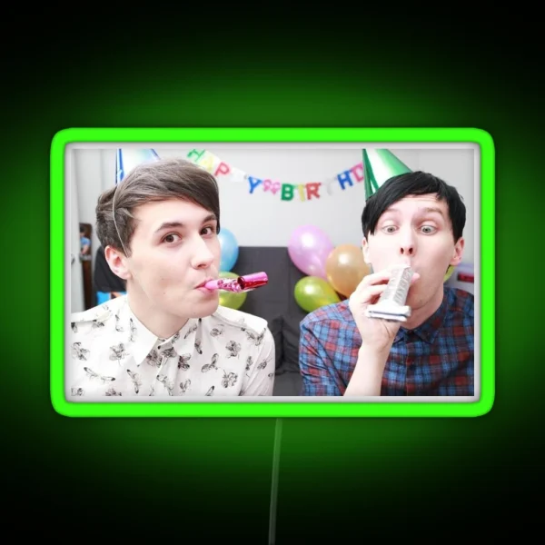 Dan And Phil Led RGB Neon Sign