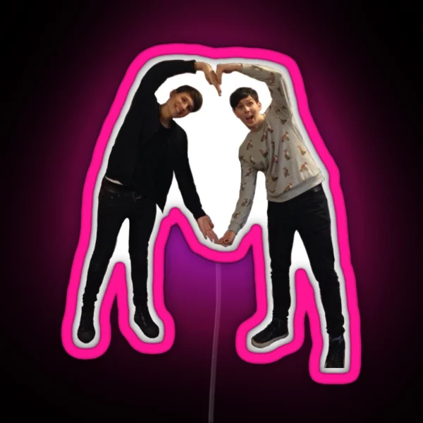 Dan And Phil Led RGB Neon Sign