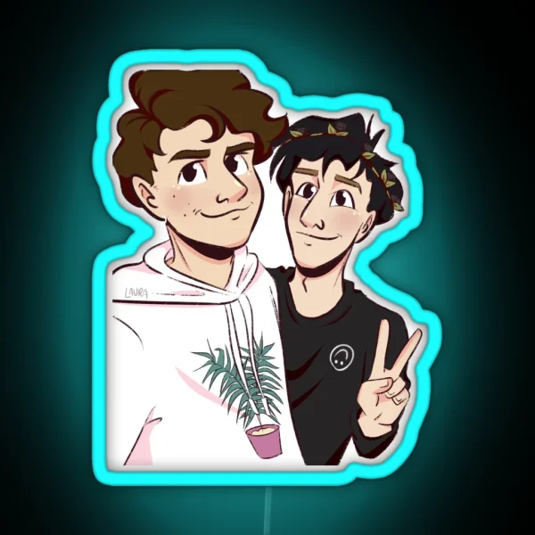 Dan And Phil Merch Swap RGB Neon Sign