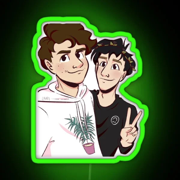 Dan And Phil Merch Swap RGB Neon Sign