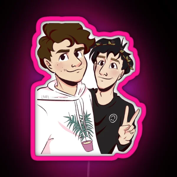 Dan And Phil Merch Swap RGB Neon Sign