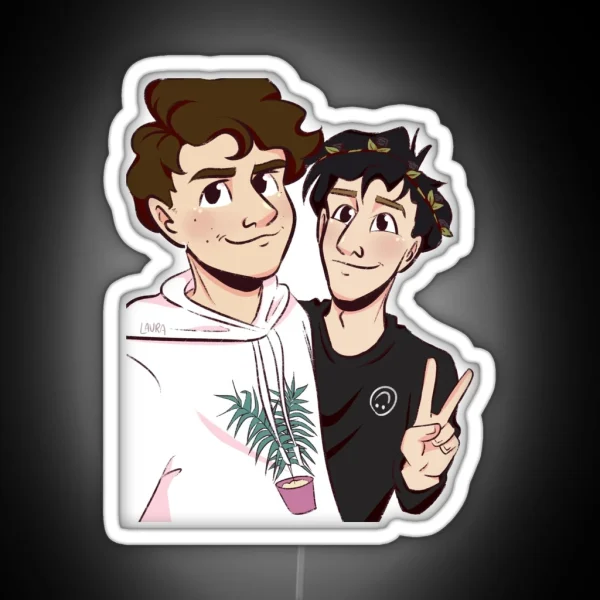 Dan And Phil Merch Swap RGB Neon Sign