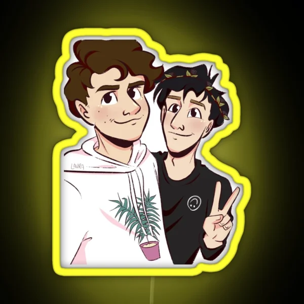 Dan And Phil Merch Swap RGB Neon Sign