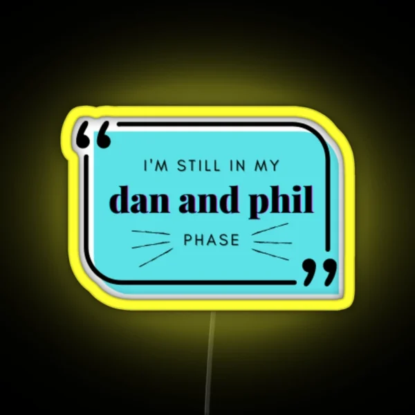 Dan And Phil Phase RGB Neon Sign