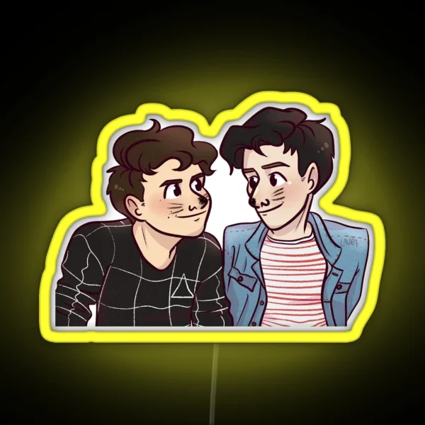 Dan And Phil PINOF 10 RGB Neon Sign