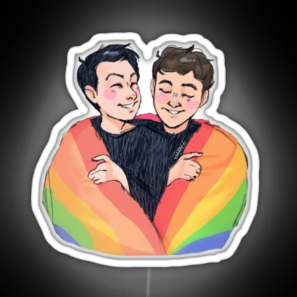 Dan And Phil Pride RGB Neon Sign