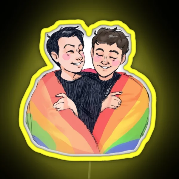 Dan And Phil Pride RGB Neon Sign