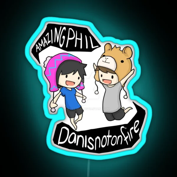 Dan And Phil RGB Neon Sign