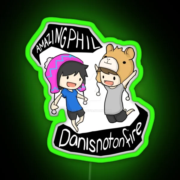 Dan And Phil RGB Neon Sign