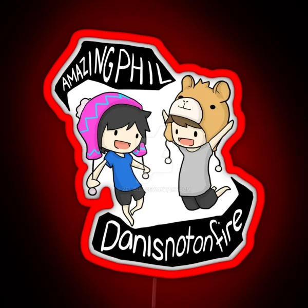 Dan And Phil RGB Neon Sign