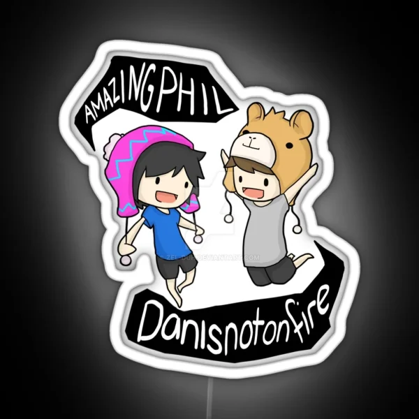 Dan And Phil RGB Neon Sign