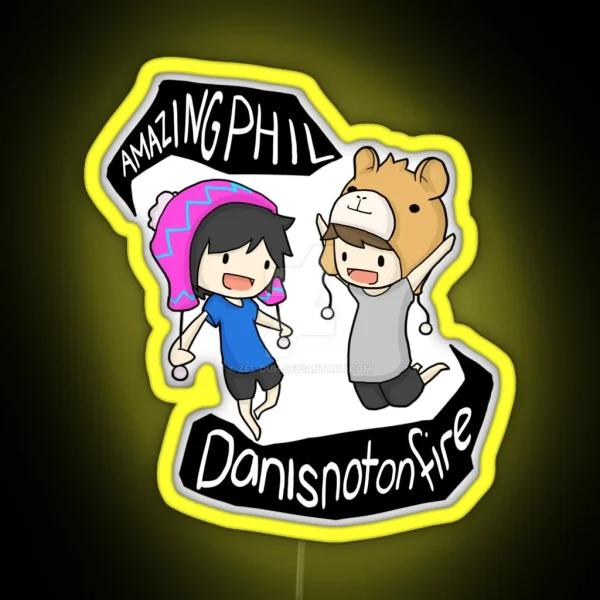Dan And Phil RGB Neon Sign