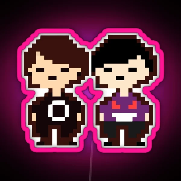 Dan And Phil Undertale Style RGB Neon Sign