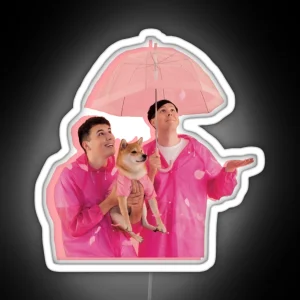 Dan And Phil With Doggo RGB Neon Sign