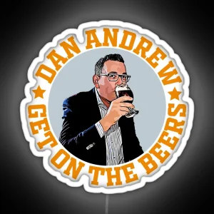 Dan Andrews Beer With Friend RGB Neon Sign